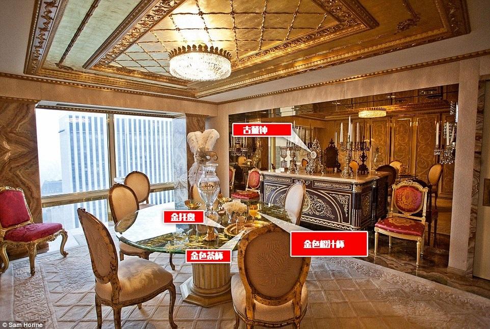 別墅設(shè)計案例-特朗普豪宅客廳